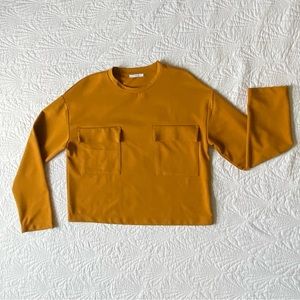 ZARA Mustard Yellow Sweatshirt